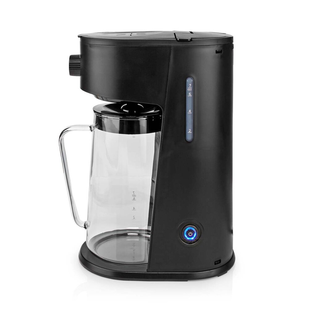 Nedis Kaicm200Fbk Ijskoffie &amp;Amp; Ijsthee Maker Filter Koffie 2.5 L 6 Kopjes Zwart