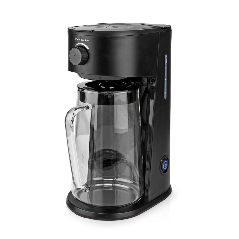 Nedis Kaicm200Fbk Ijskoffie &amp;Amp; Ijsthee Maker Filter Koffie 2.5 L 6 Kopjes Zwart