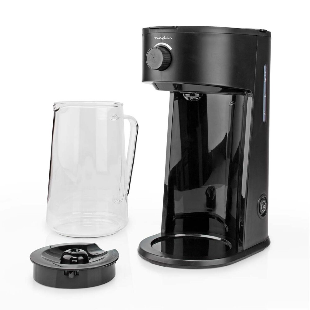 Nedis Kaicm200Fbk Ijskoffie &amp;Amp; Ijsthee Maker Filter Koffie 2.5 L 6 Kopjes Zwart