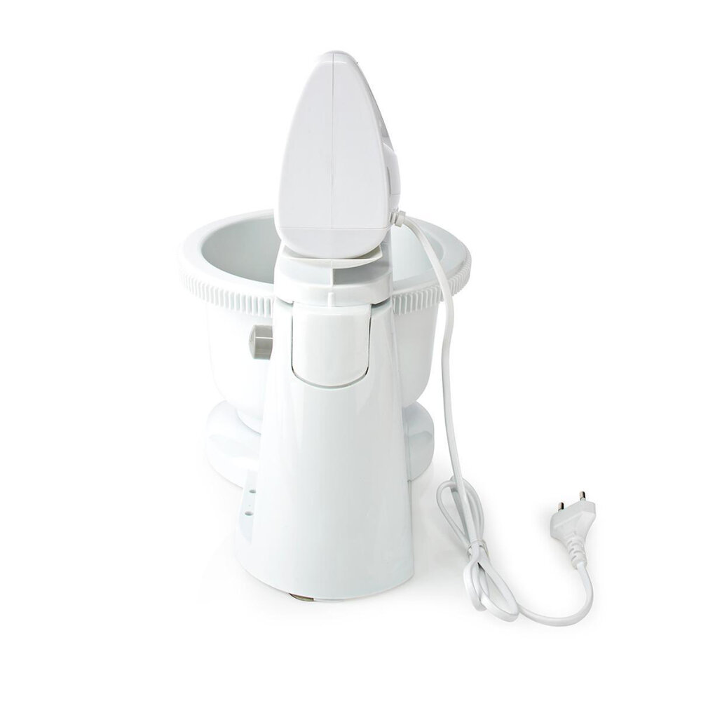 Nedis Kahm110Cwt Handmixer 200 W 5-Snelheden Turbo-Functie Draaikom / 2 Deeghaken / 2 Kloppers Grijs / Wit
