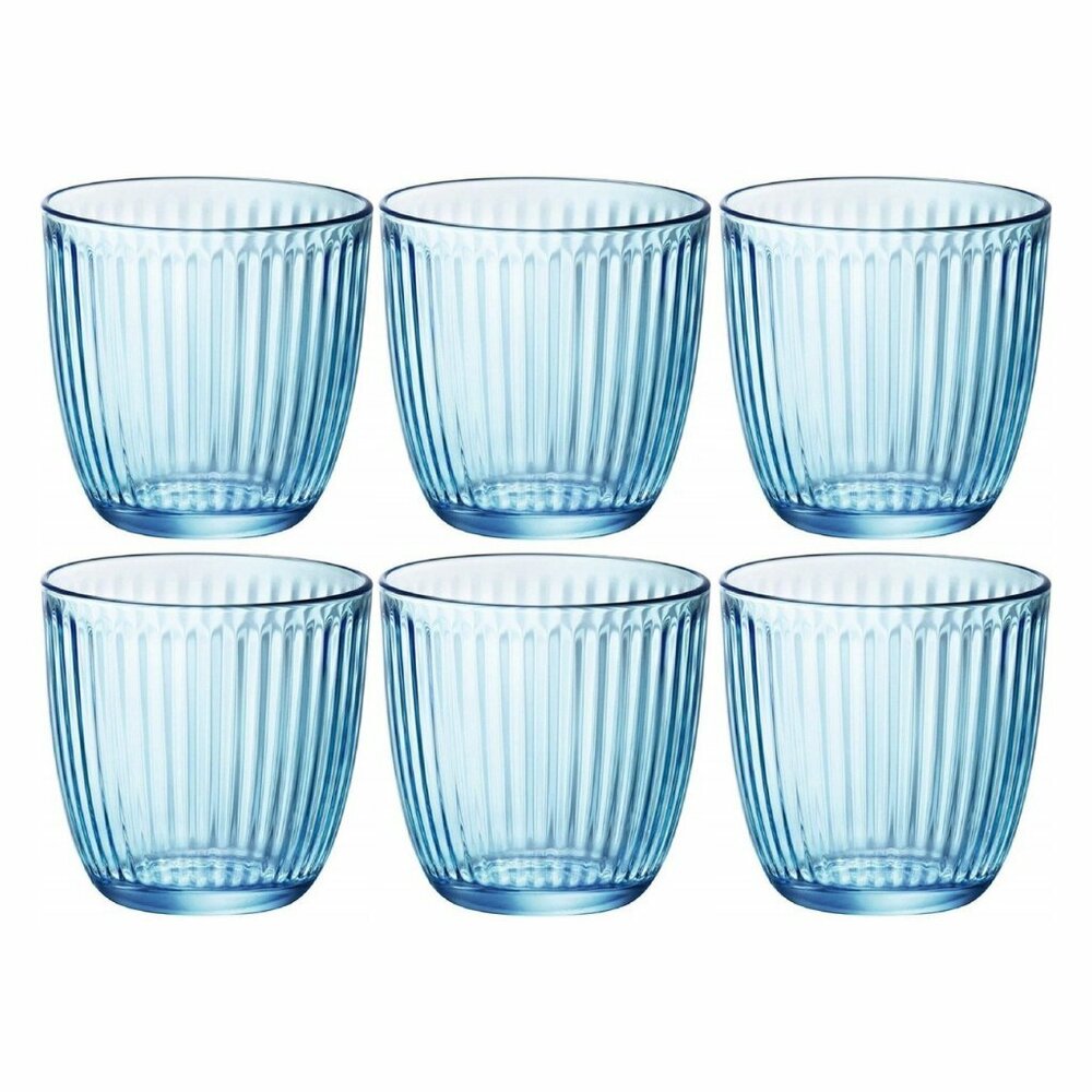 Overige Merken Bormioli Rocco Waterglazen 290 Ml 6 Stuks Blauw/Transparant/Glas
