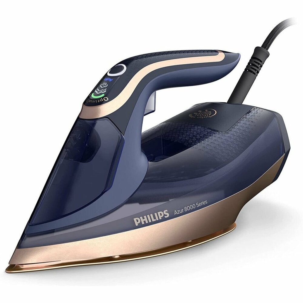 Philips Dst8050/20 Azur 8000 Series Stoomstrijkijzer Blauw/Goud