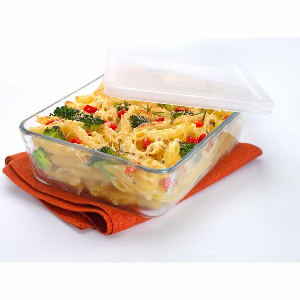 Pyrex Cook &amp;Amp; Freeze Glazen Ovenschaal + Deksel 4L Transparant