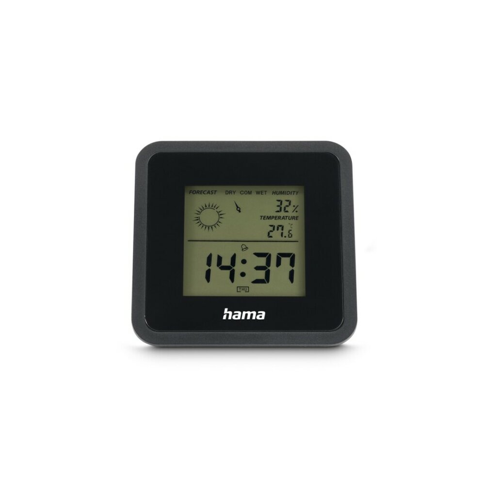 Hama Borneo Digitale Thermometer En Hygrometer Voor Binnen Zwart