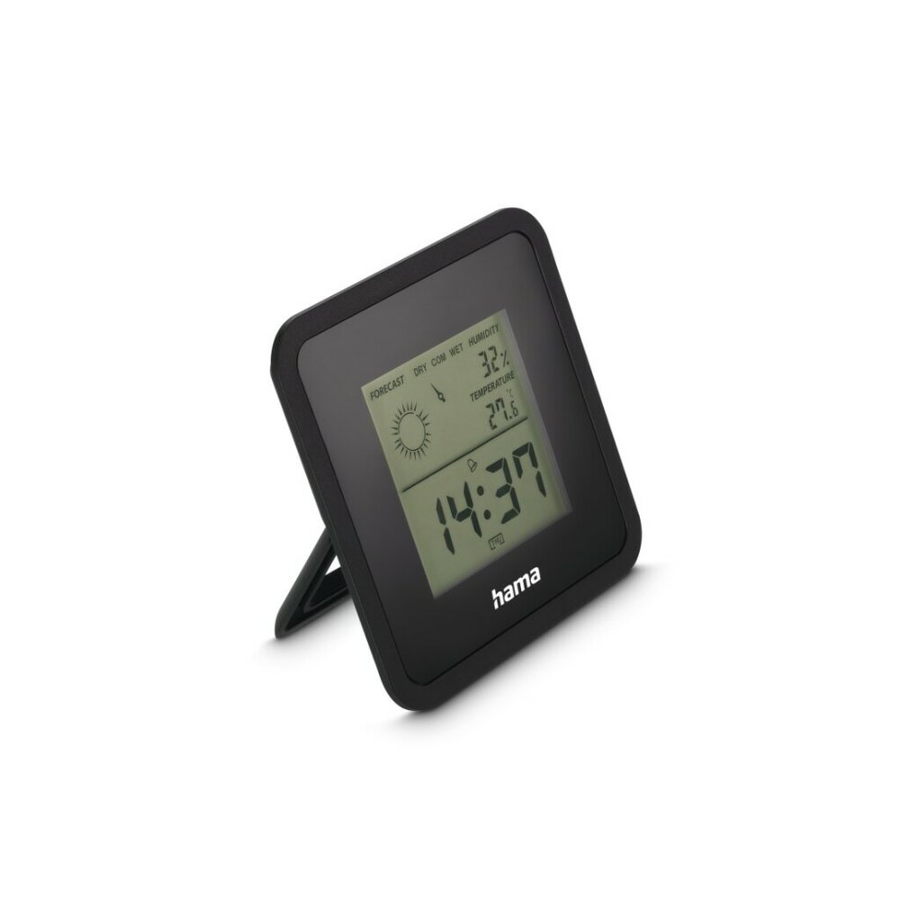 Hama Borneo Digitale Thermometer En Hygrometer Voor Binnen Zwart