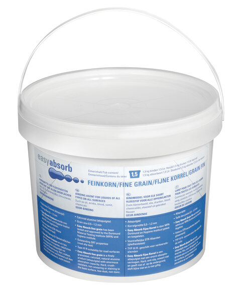 Westcott Ac-P10004 Bindmiddel Easy Absorb Fijne Korrel, Voor Alle Soorten Vloei- Stoffen/Oppervlakken 1,5 Liter