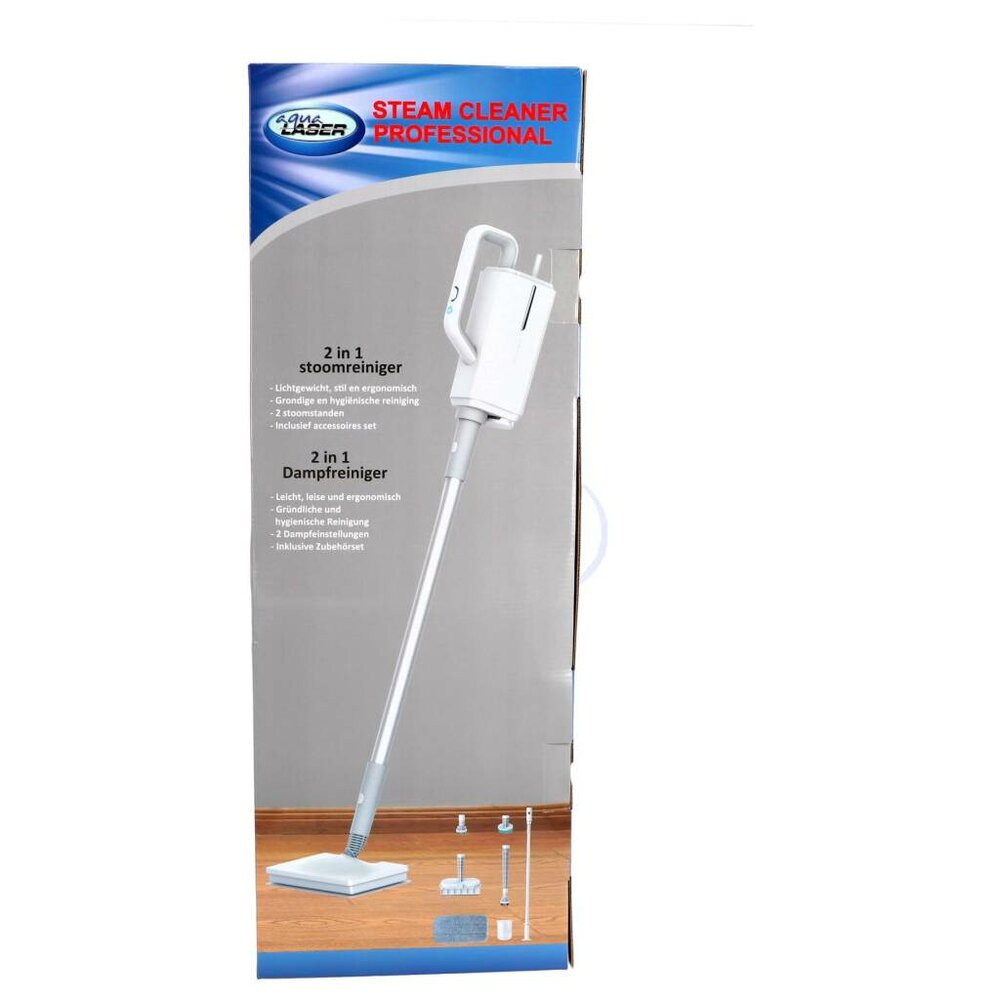 Overige Merken Aqua Laser 2In1 Stoomreiniger Wit