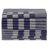 Keukendoeken 10 st 50x70 cm katoen blauw en wit