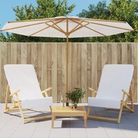 Strandhanddoeken 2 st 400 g/m&sup2; 60x135 cm stof wit