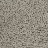 Placemats 4 st rond 38 cm katoen effen grijs