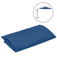 Vervangingsdoek voor zweefparasol 350 cm azuurblauw