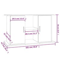 Aquariumstandaard 101x41x58 cm bewerkt hout bruin eikenkleur