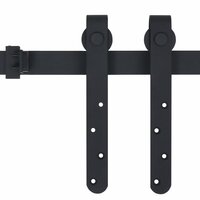 Ophangset voor minischuifdeur 122 cm koolstofstaal