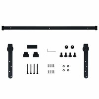 Ophangset voor minischuifdeur 122 cm koolstofstaal