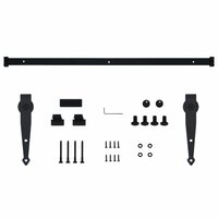 Ophangset voor minischuifdeur 152 cm koolstofstaal