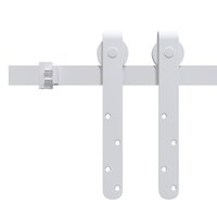 Ophangset voor minischuifdeur 183 cm koolstofstaal wit