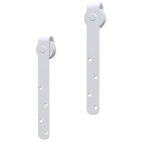 Ophangset voor minischuifdeur 183 cm koolstofstaal wit