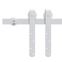 Ophangset voor minischuifdeur 200 cm koolstofstaal wit
