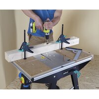 Werktafelklem PRO 65-150-W zwart en groen