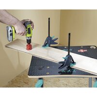 Werktafelklem PRO 65-150-W zwart en groen