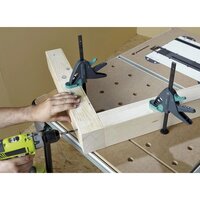 Werktafelklem PRO 65-150-W zwart en groen