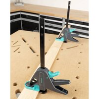 Werktafelklem PRO 65-150-W zwart en groen