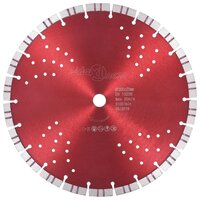 Diamantzaagblad met turbo en gaten 300 mm staal