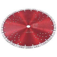 Diamantzaagblad met turbo en gaten 300 mm staal