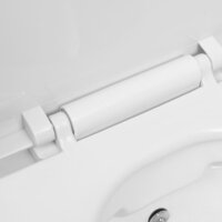 Hangend toilet randloos met bidetfunctie keramiek wit