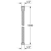 Doucheslang Ultrahose 150 cm chroomkleurig