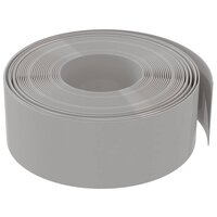 Tuinrand 10 m 20 cm polyetheen grijs