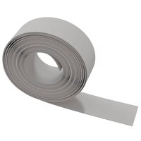 Tuinrand 10 m 20 cm polyetheen grijs