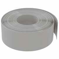 Tuinranden 2 st 10 m 20 cm polyetheen grijs