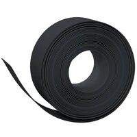 Tuinranden 4 st 10 m 20 cm polyetheen zwart