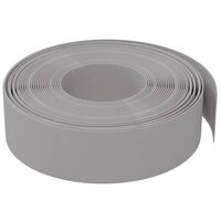 Tuinranden 4 st 10 m 15 cm polyetheen grijs