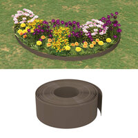 Tuinranden 5 st 10 m 20 cm polyetheen bruin