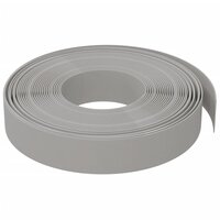 Tuinrand 10 m 10 cm polyetheen grijs
