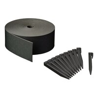 Borderrandset H7,5 cm x 10 m met pen zwart