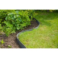 Borderrandset H15 cm x 10 m met pen grijs