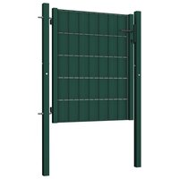 Poort 100x81 cm PVC en staal groen