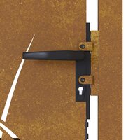 Poort 105x80 cm grasontwerp cortenstaal