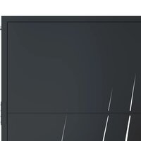 Poort met grasontwerp 105x80 cm staal antracietkleurig