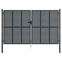 Poort 300x175 cm staal antracietkleurig