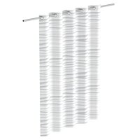 Douchegordijn met golf 200x180x0,2 cm wit