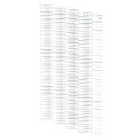 Douchegordijn met golf 200x180x0,2 cm wit