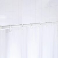 Douchegordijnstang telescopisch 70-115 cm wit 55101