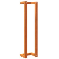Handdoekenrek 23x18x90 cm massief grenenhout wasbruin