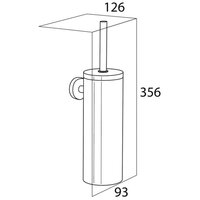 Toiletborstel en houder Boston chroom 309930346