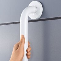 Badkamer handgreep 30 cm aluminium wit A00130101