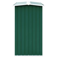 Haardhoutschuur 172x91x154 cm gegalvaniseerd staal groen